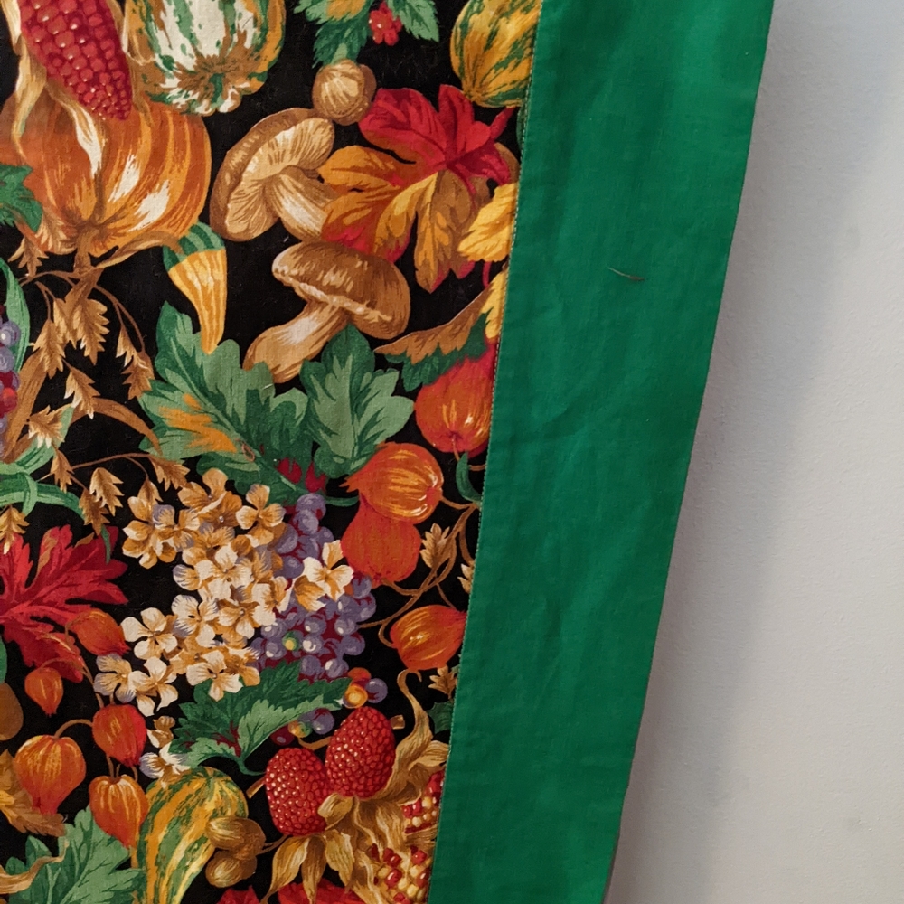 Fall/Harvest Themed Veggie Table Runner, 69 " Long x 16.5" Wide, Made in USA - Picture 5 of 7